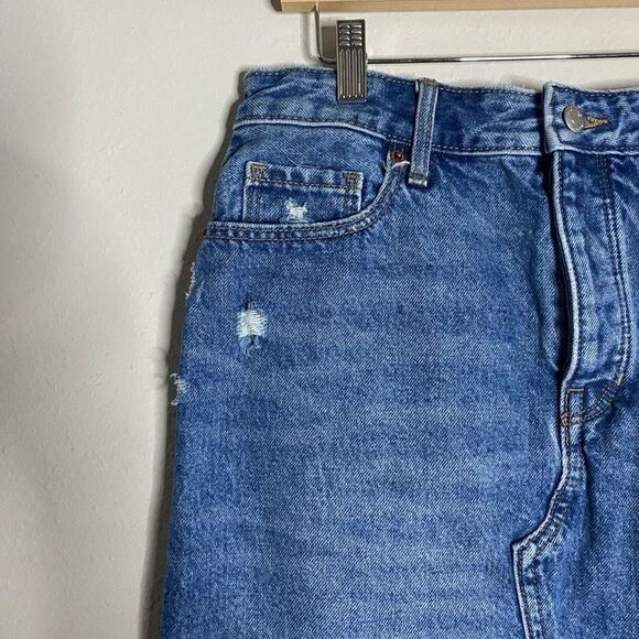Old Navy Highest Rise Distressed Jean Skirt Size 8 - Picture 7 of 8